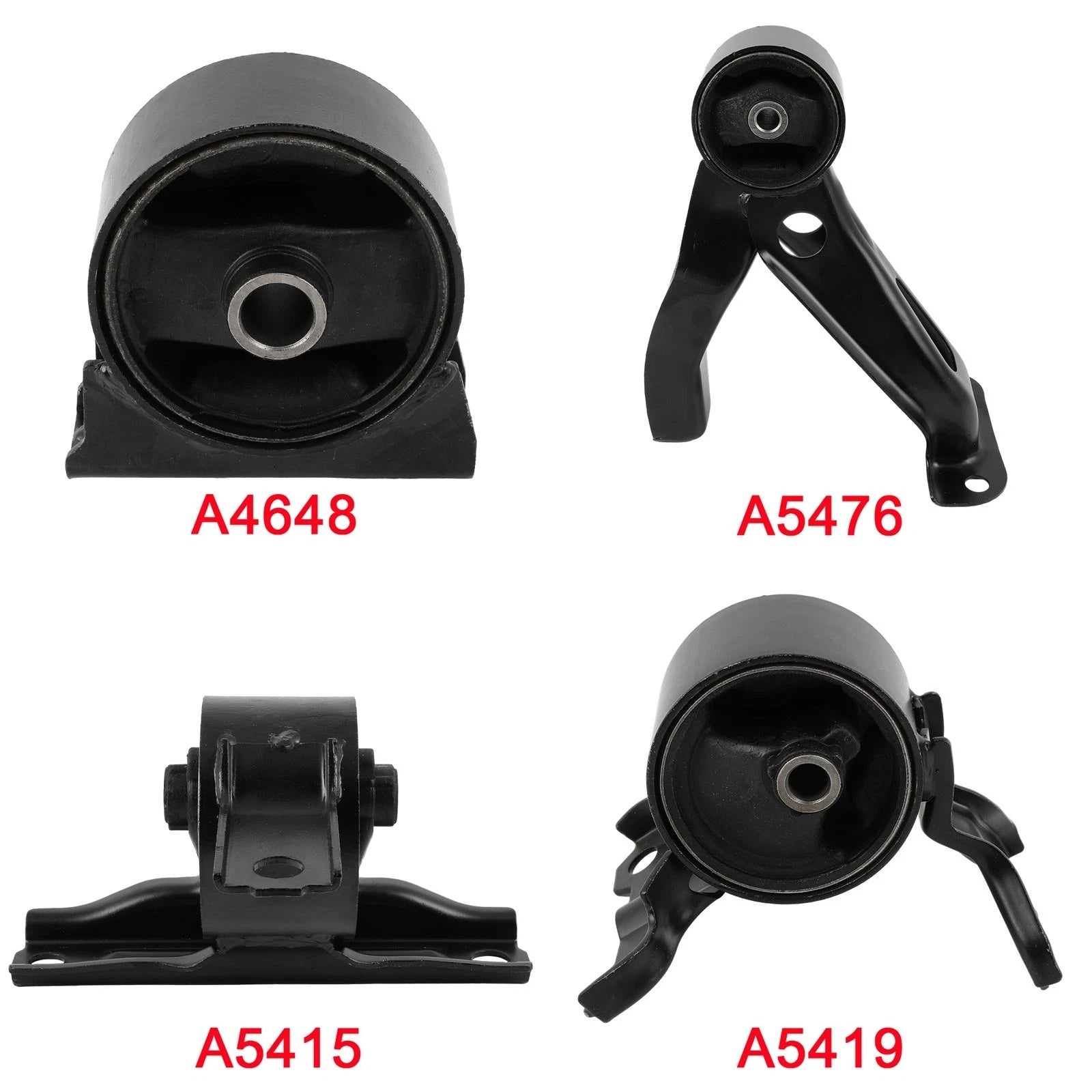 Set of 4 Engine Motor & Transmission Mounts for Mitsubishi Outlander (2007–2013)