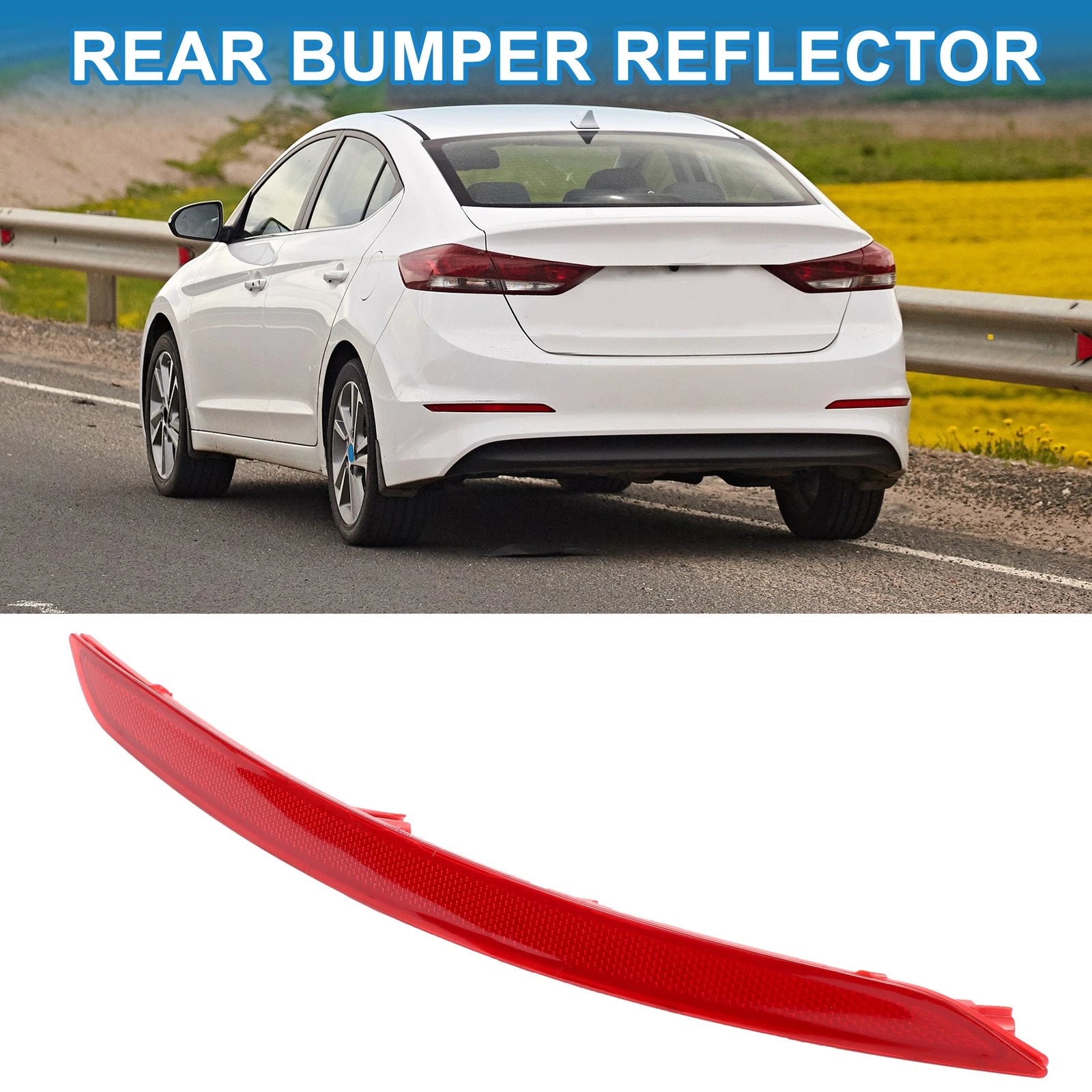 Rear Left Bumper Reflector No. 92405F2000 for Hyundai Elantra (2017–2018)