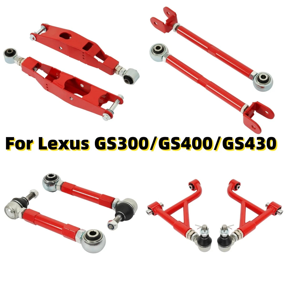 Rear Control Arm Camber Toe Traction Rod Kit for Lexus GS300 GS400 GS430 (1998–2005)