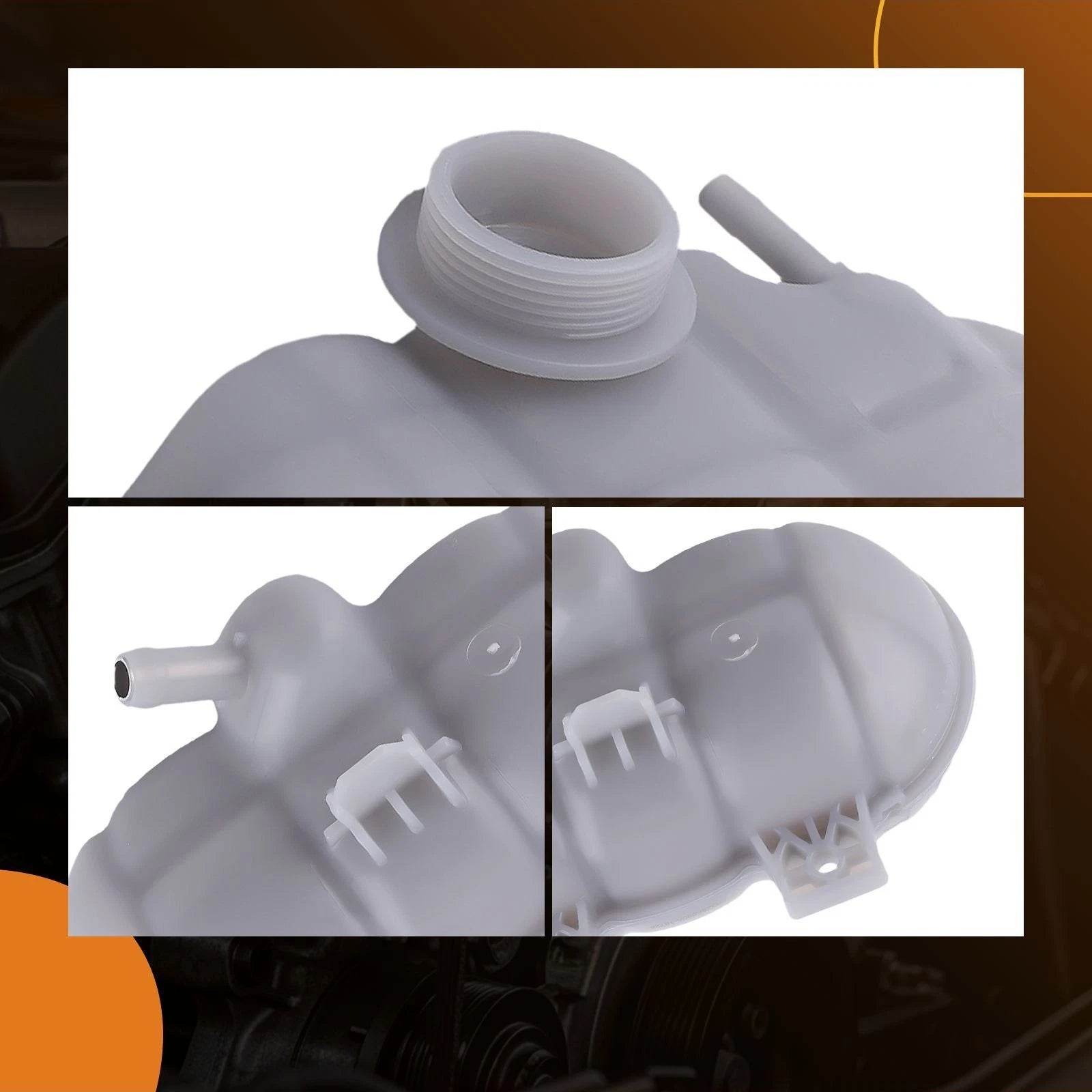 Engine Coolant Reservoir Tank with Cap for Ford Mustang (2015–2023)