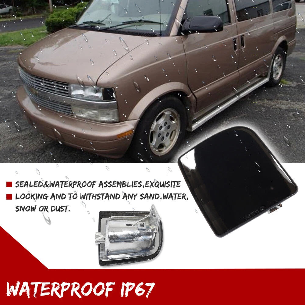 Set of 2 Smoked Corner Parking Side Marker Lamps for Chevy Safari Van