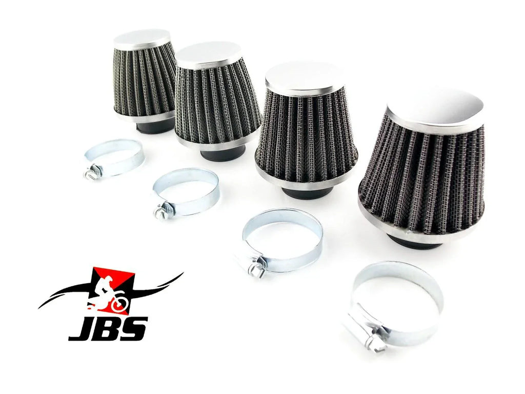 38mm Hi Flow Chrome Pod Air Filters for Universal Applications