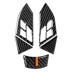 5 Pcs Carbon Fiber Steering Wheel Cover Trim for BMW 5 Series (2003-2010)