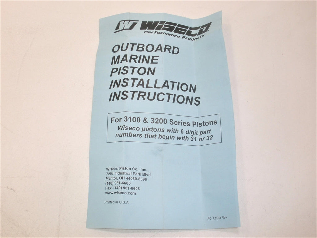 Wiseco 3143P4 Piston for OMC V6 Loop Charge