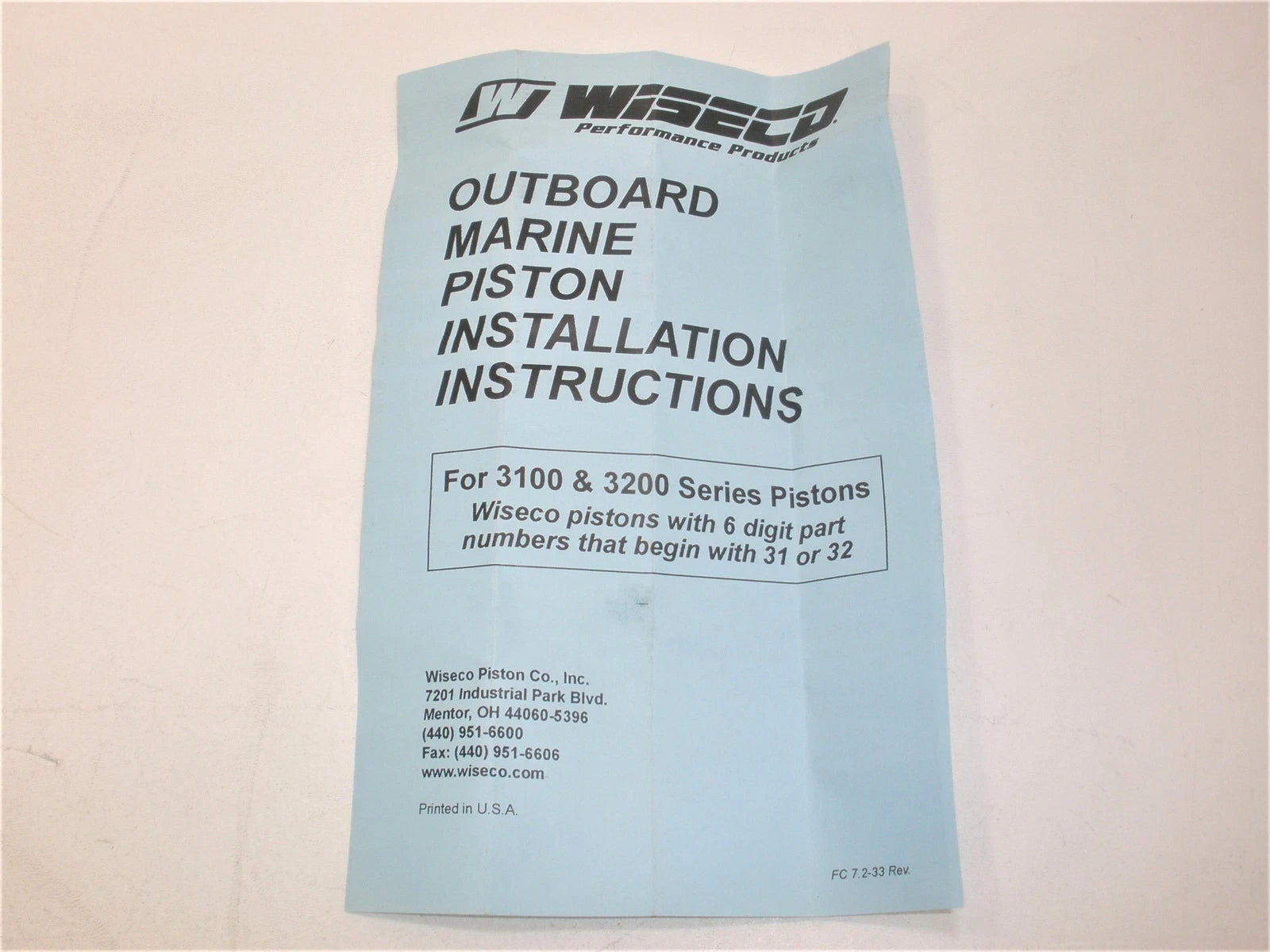 Wiseco 3143P4 Piston for OMC V6 Loop Charge