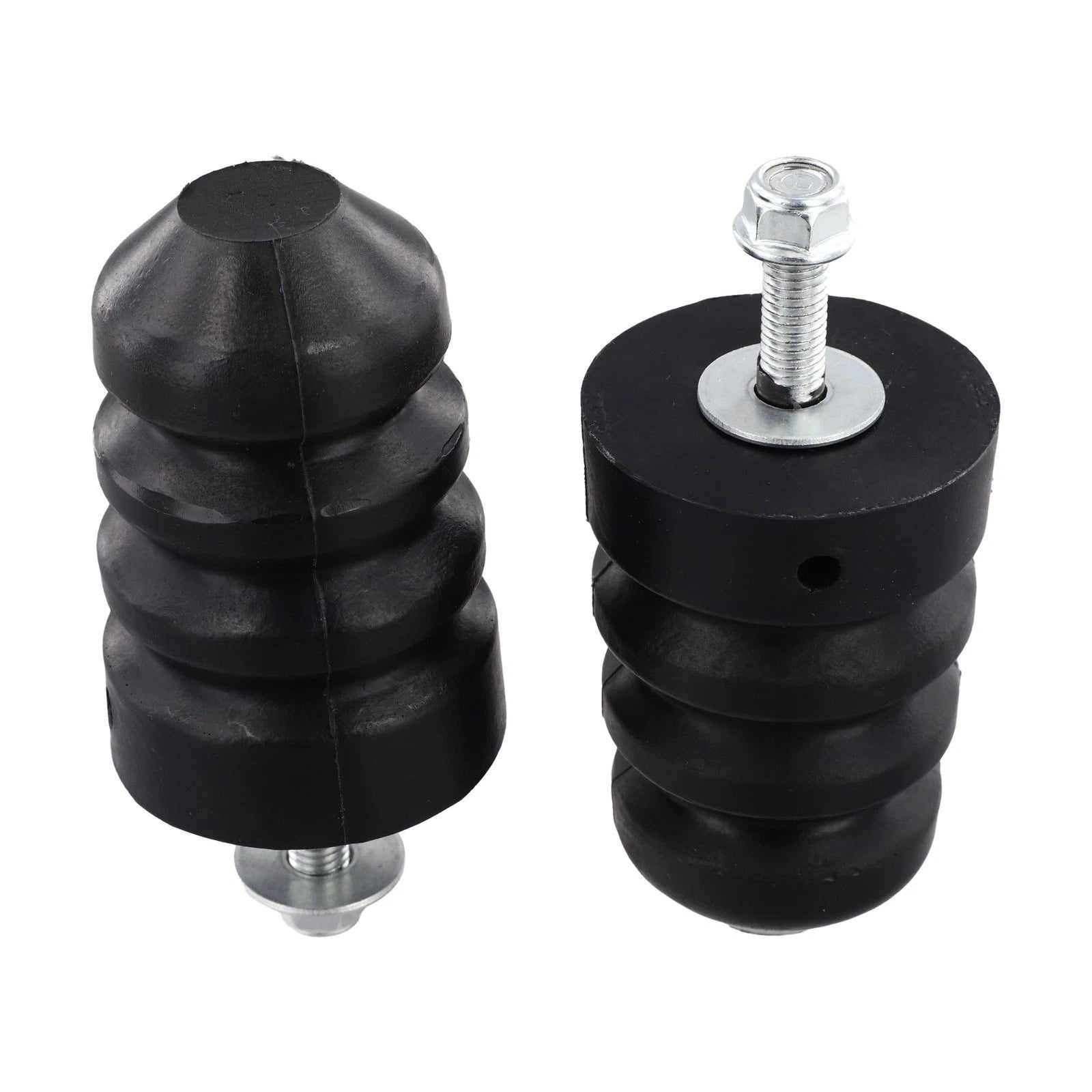 Set of 2 Rear Leaf Spring Control Arm Bumper Rubber Blocks for Ford F250 F350