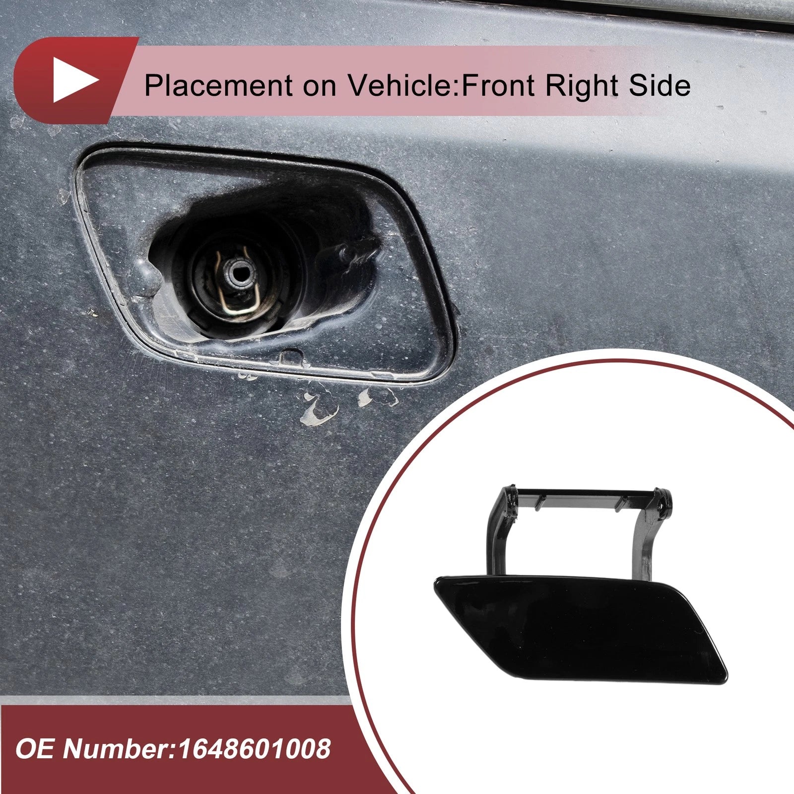 Front Right Bumper Trim Nozzle Cover No. 1648601008 for Mercedes-Benz ML350 (2012–2015)