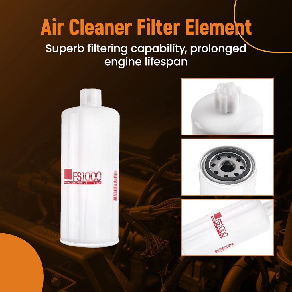 Set of 12 Fuel Water Separator Filters for Cummins FleetGuard