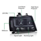 Dual LED Projector Headlights for Avalanche Tahoe Suburban (2007–2014)