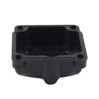 Carburetor Float Bowl Chamber for PHBG Carb 50cc (Transparent, Black Plastic)