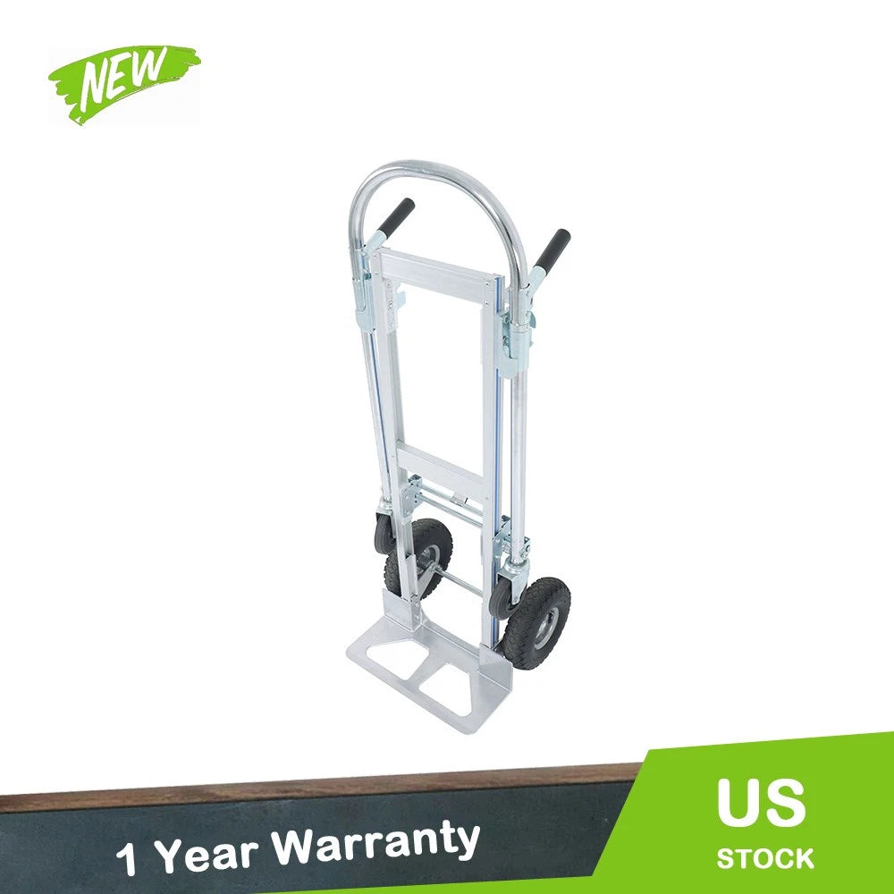 2X Heavy Duty Aluminum Hand Truck Dolly Cart (1000 lbs Capacity)