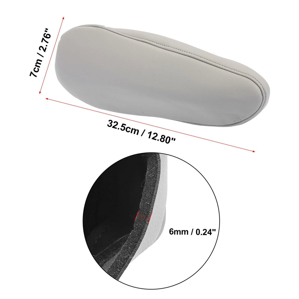 Pair Microfiber Leather Car Seat Armrest Covers for Toyota Sienna (2011–2018)
