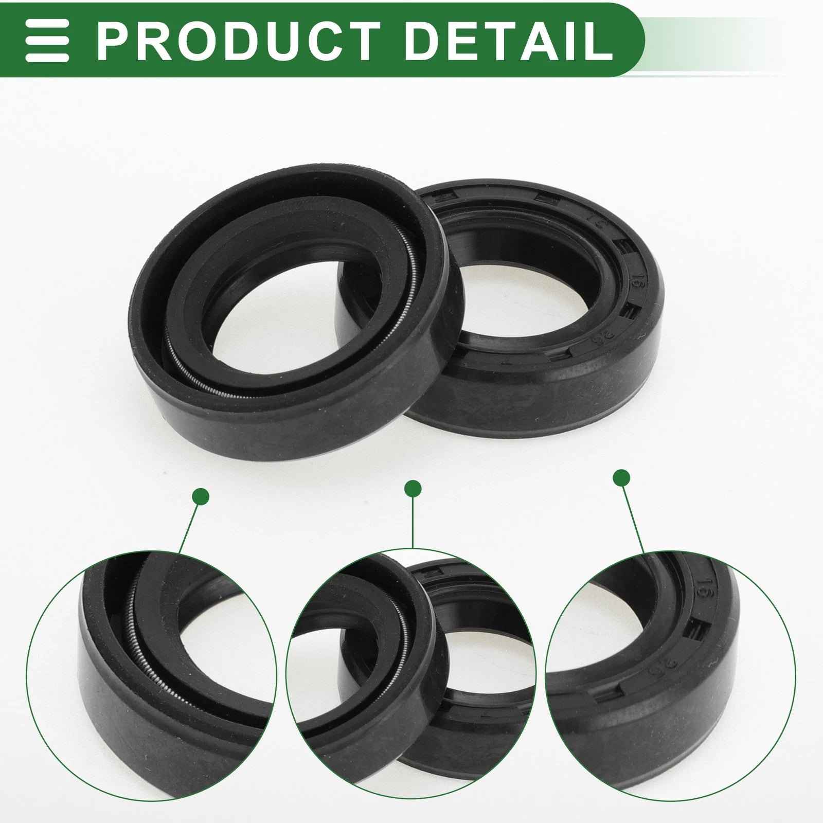 Set of 5 Oil Seal Rotary Shaft Seal NBR Rubber 16x26x7mm