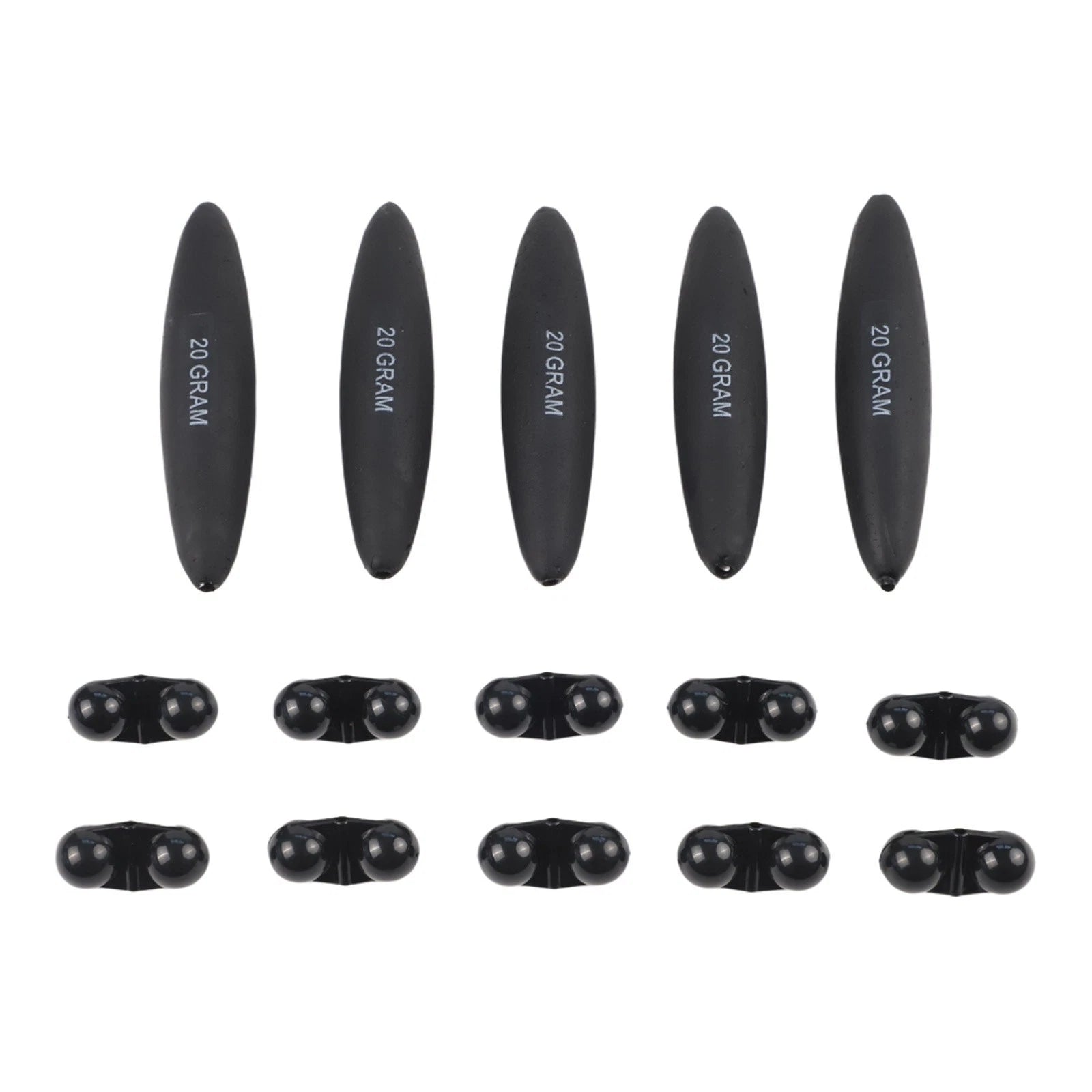 Set of 5 EVA Fishing Tools with Slip Bobbers for Enhanced Performance