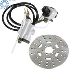 Rear Hydraulic Brake Caliper Assembly and Disc Rotor Kit for ATV Go-Kart 