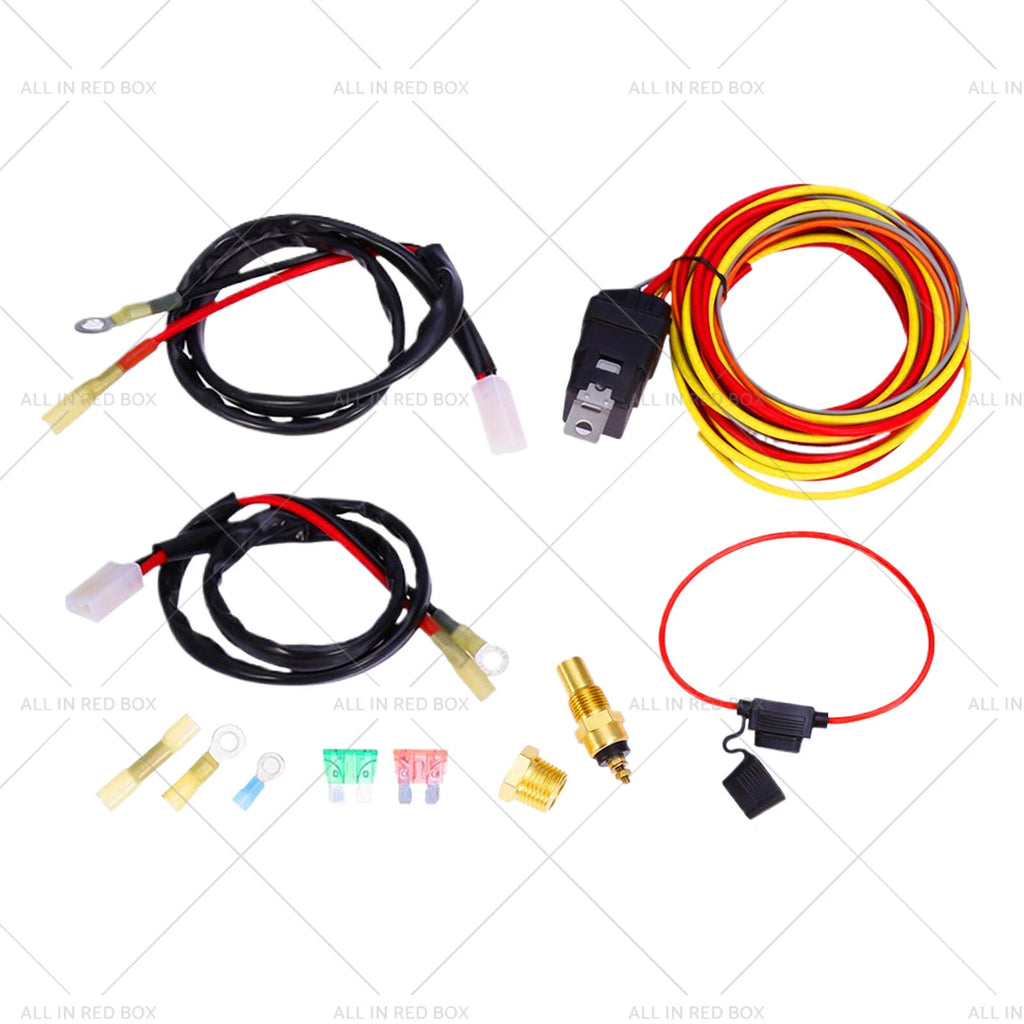 Dual Electric Cooling Fan Wiring Kit for 185/165 Thermostat (50 Amp)