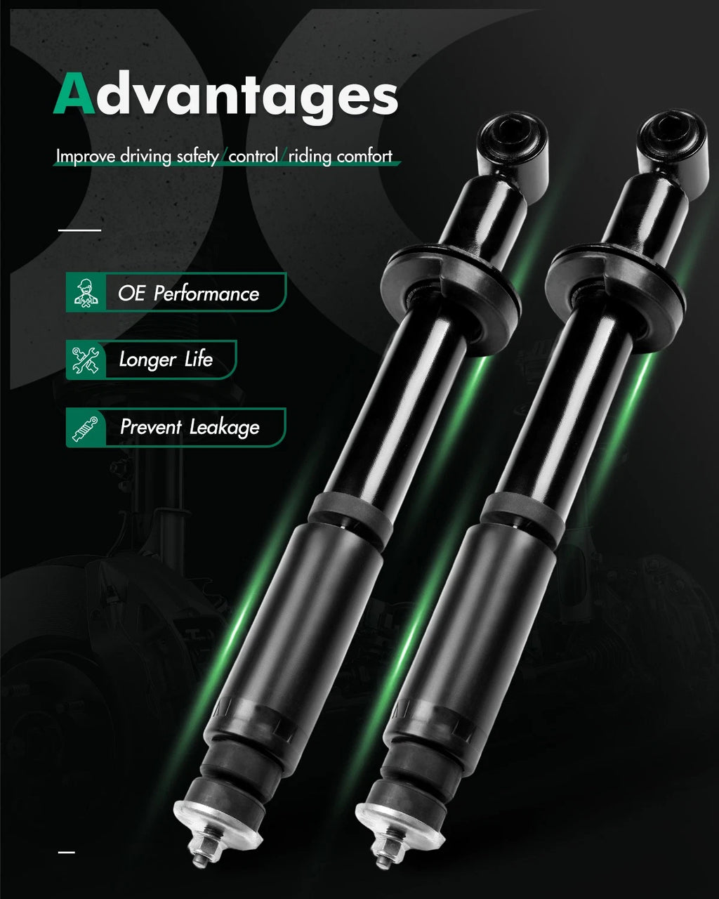 Rear Pair Shocks Struts for Ford Explorer (2002–2005) 4.0L V6 4.6L V8