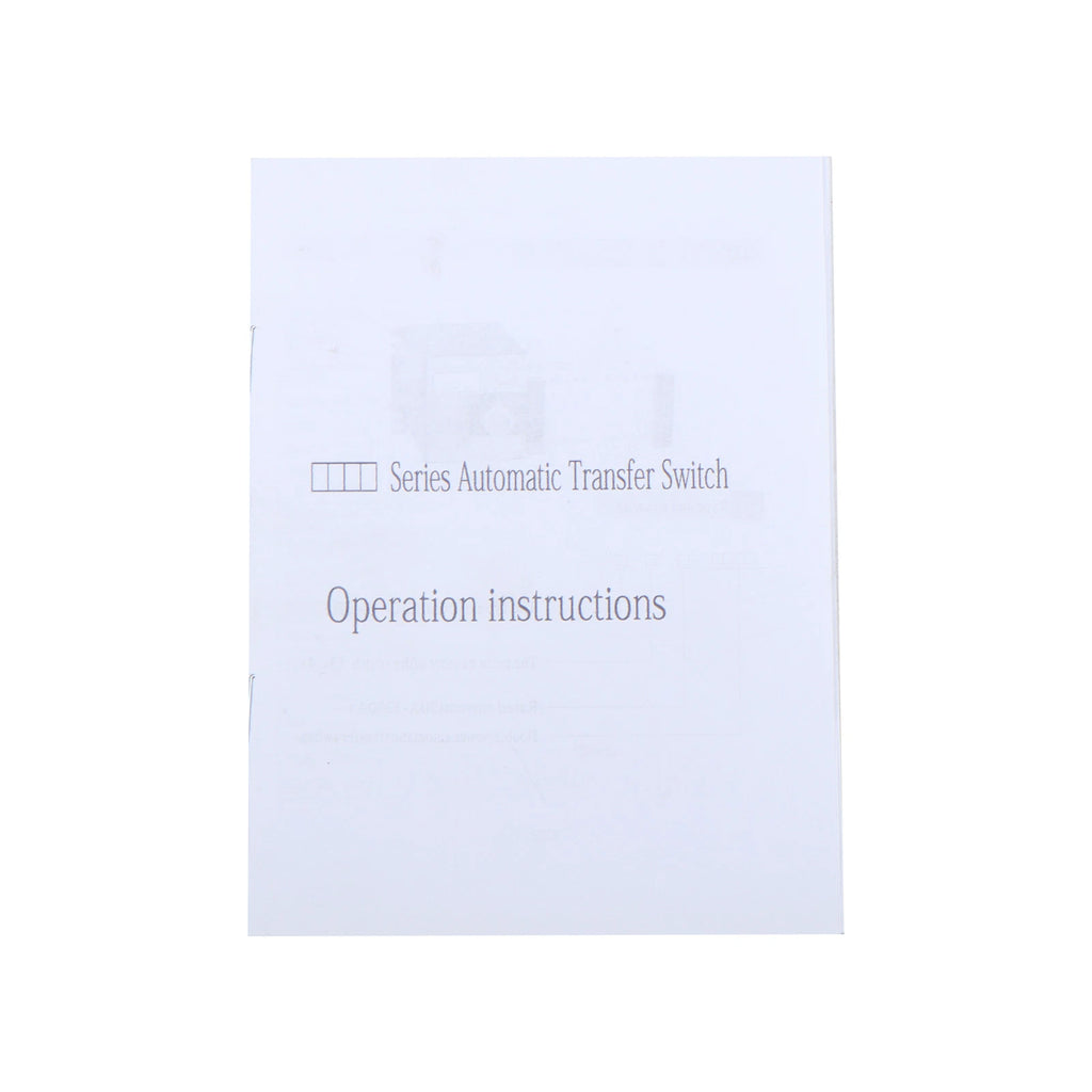 Automatic Transfer Switch for Industrial Applications (400A 4P)
