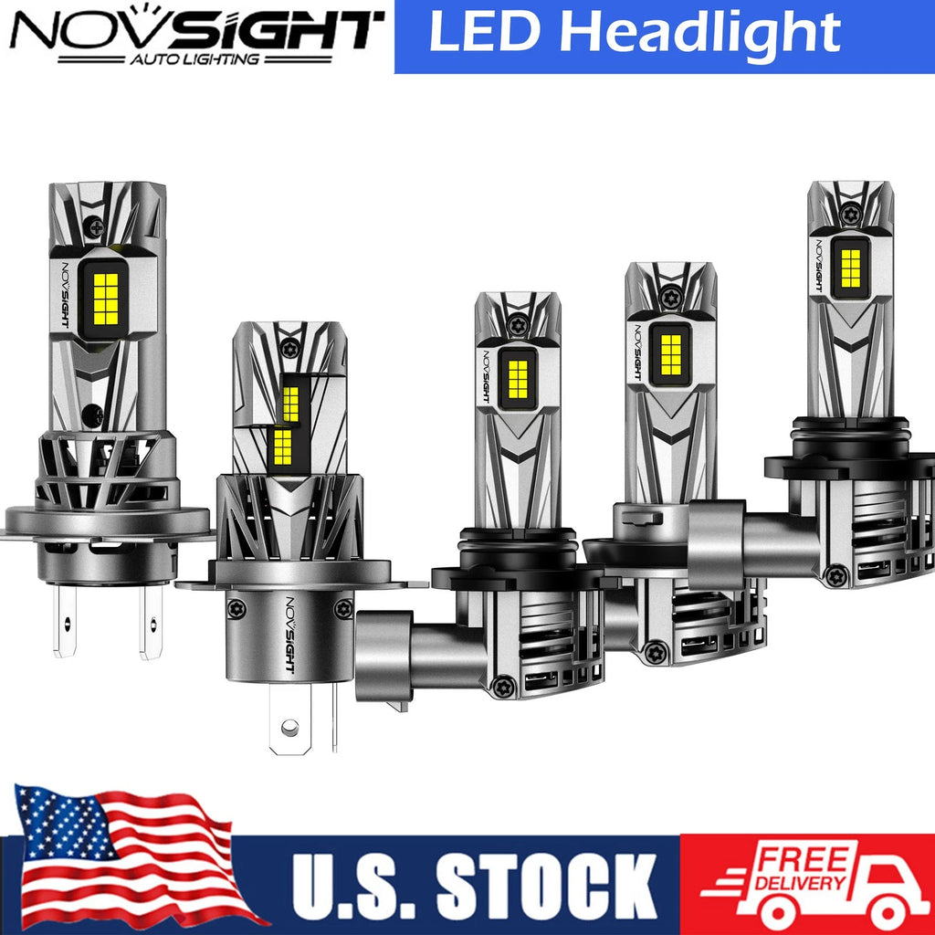 Set of 5 LED Headlight Bulbs H11 H4 H13 H7 9005 9006 for