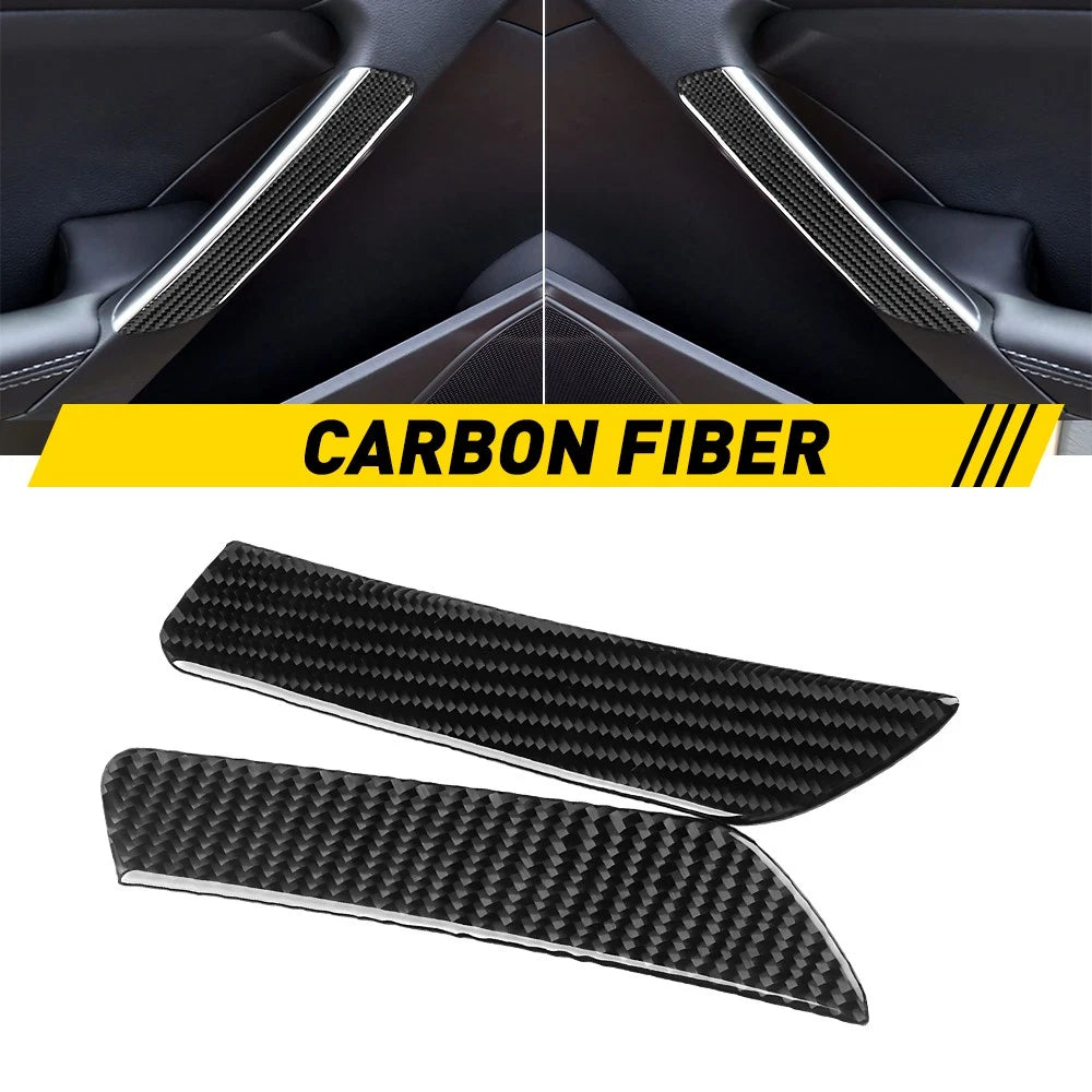 Carbon Fiber Interior Door Handle Cover for Hyundai Genesis Coupe (2013–2016)