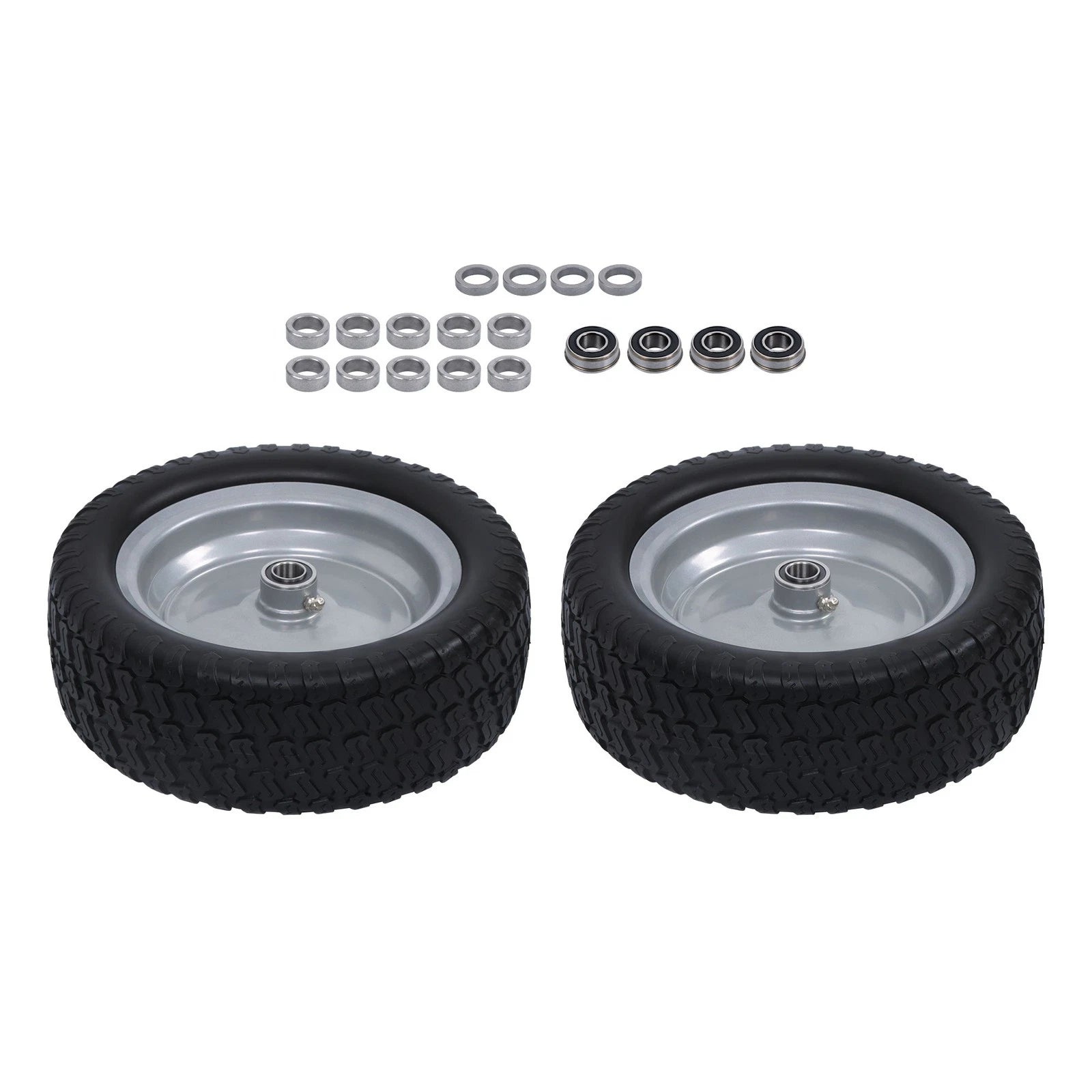 2-Pack 13X5.00-6 Solid Tire & Wheel for Lawn Mower (Fits )
