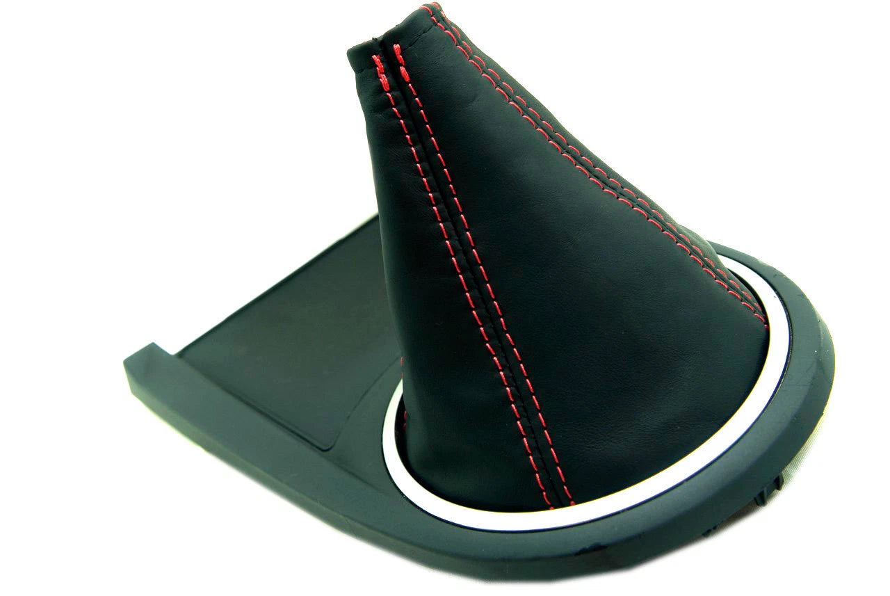 Manual Shift Boot Cover for Hyundai Tiburon (2003–2008) Red Stitch