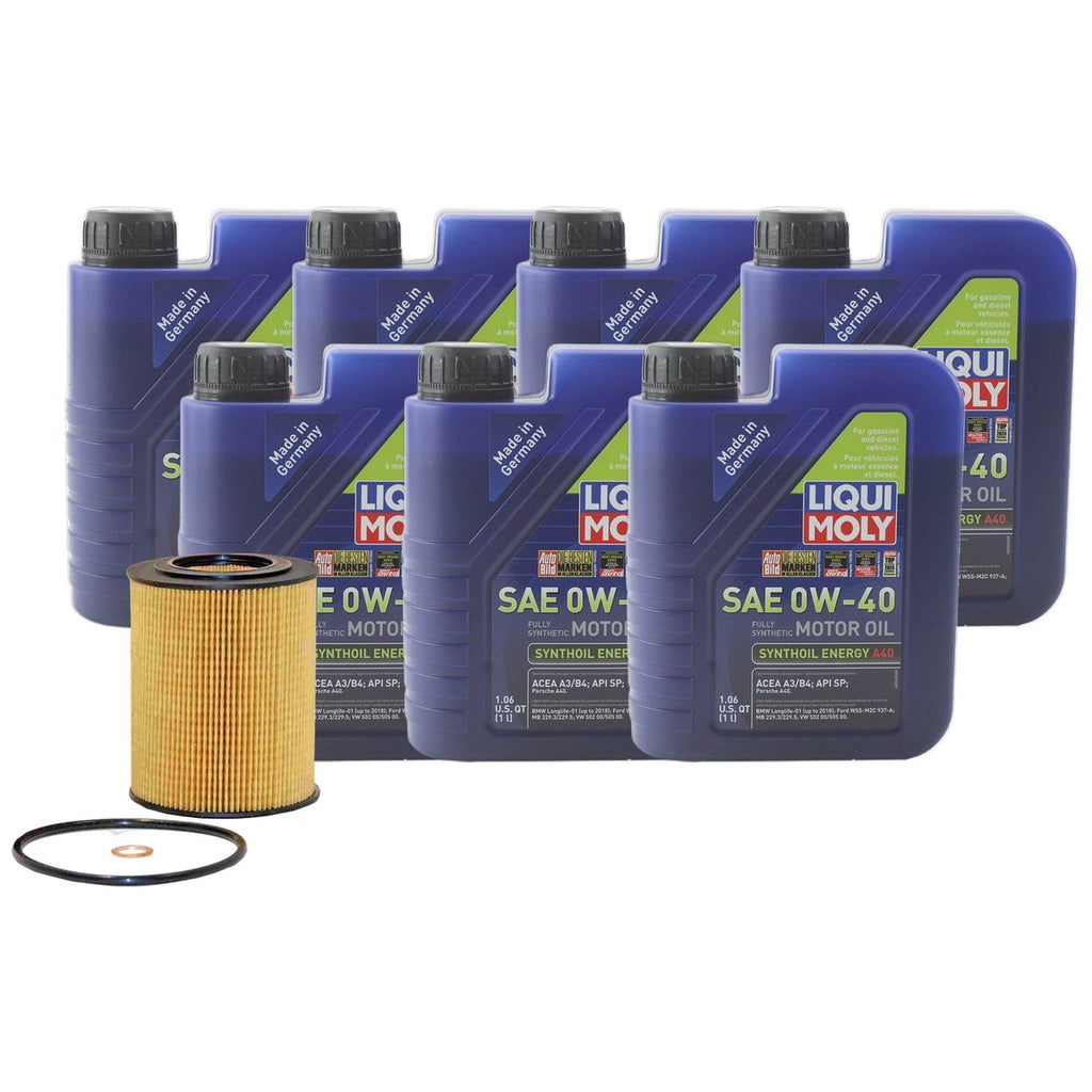 Liqui Moly Synthoil Energy A40 SAE 0W-40 Engine Oil Change Kit for E36 (1990–1999)