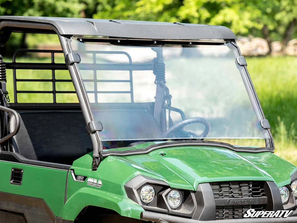 Scratch Resistant Full Windshield for Kawasaki Mule PRO-MX (2019–2023)