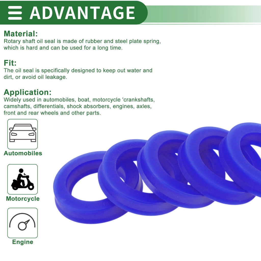 Set of 5 Oil Seal Rotary Shaft Seal 30x45x10mm for Various Models