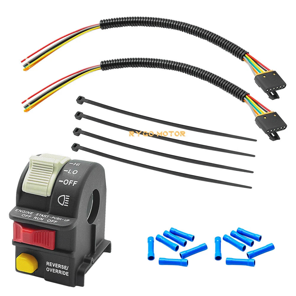 Handlebar Switch & Pigtail Harness Plug Kit for Polaris Sportsman (400-550)