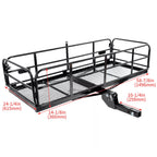 Cargo Carrier Hitch Mount Rear Folding Basket Rack for SUV (Fits Most Models)