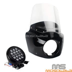 Front Fairing Windshield LED Hi/Low Headlight for Softail Low Rider S (20-23)