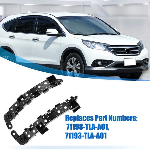 1 Pair Front Bumper Bracket for Honda CR-V (2017) 71198-TLA-A01 Plastic Black