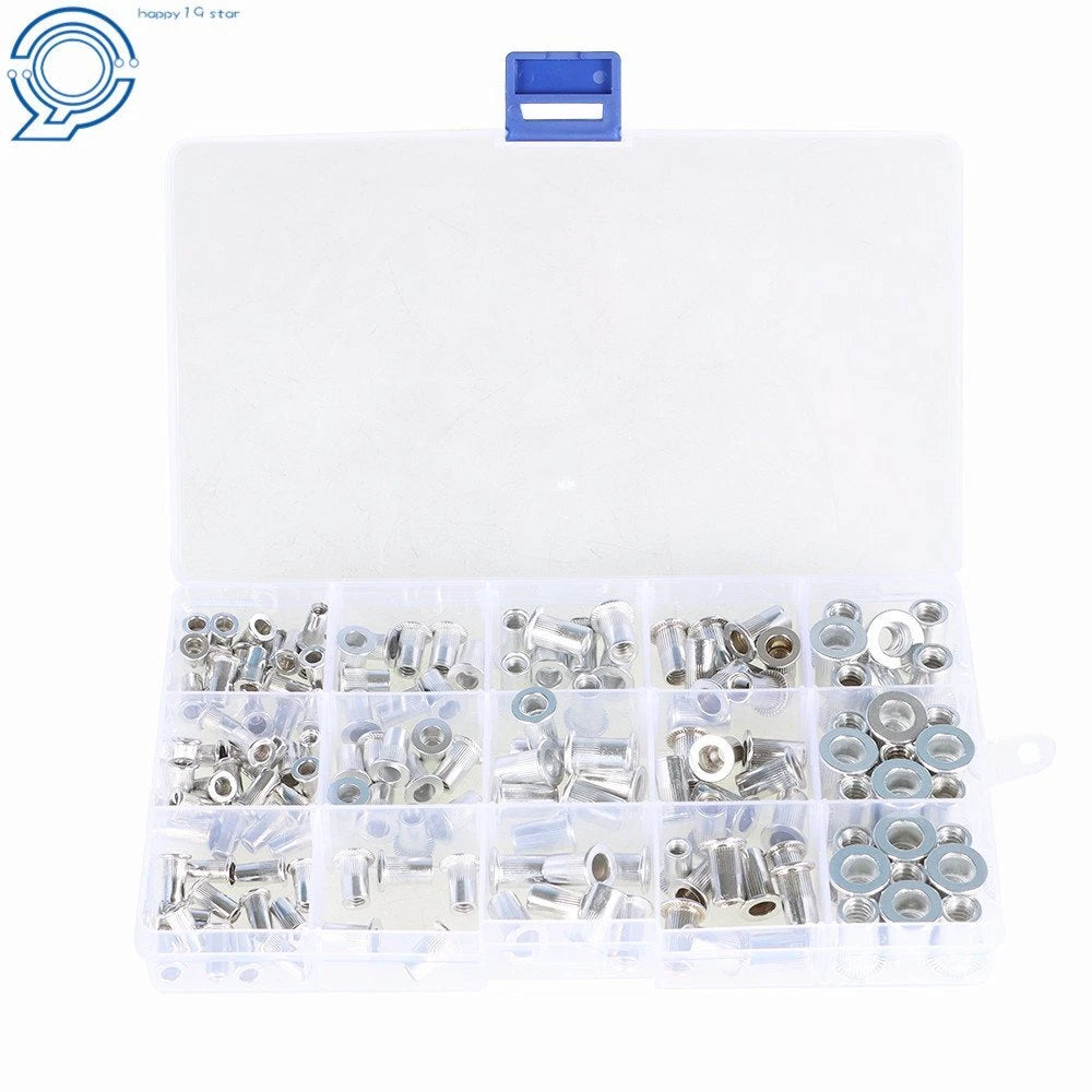 150 Pieces Rivet Nut Kit for Standard Inch SAE Applications