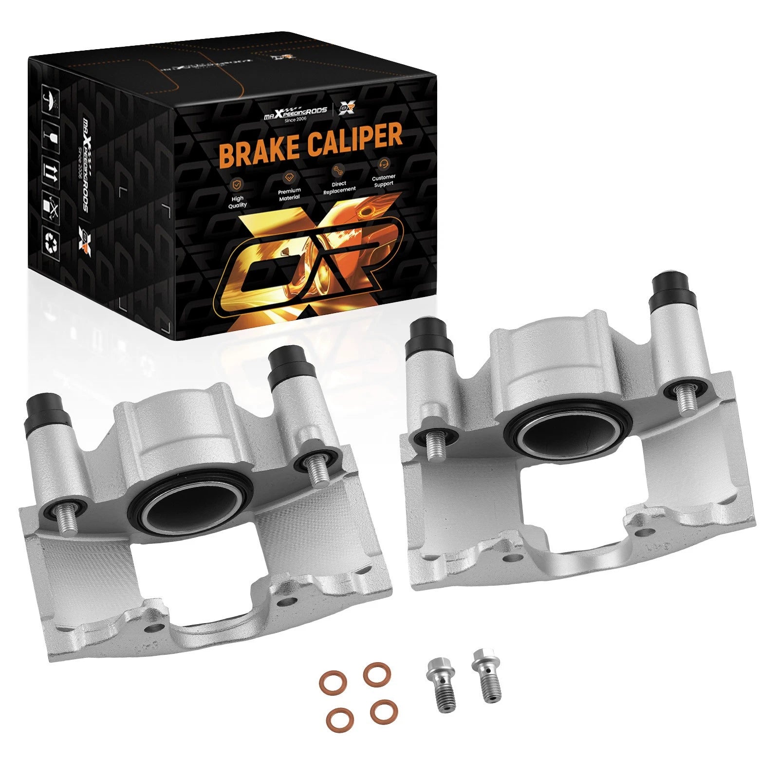 Front Left & Right Disc Brake Calipers for GMC C1500 K1500 (1988–1991) 18-4302 18-4301