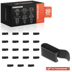 20Pcs Black Metal Wire Loom Clamp Clips for GM Ford