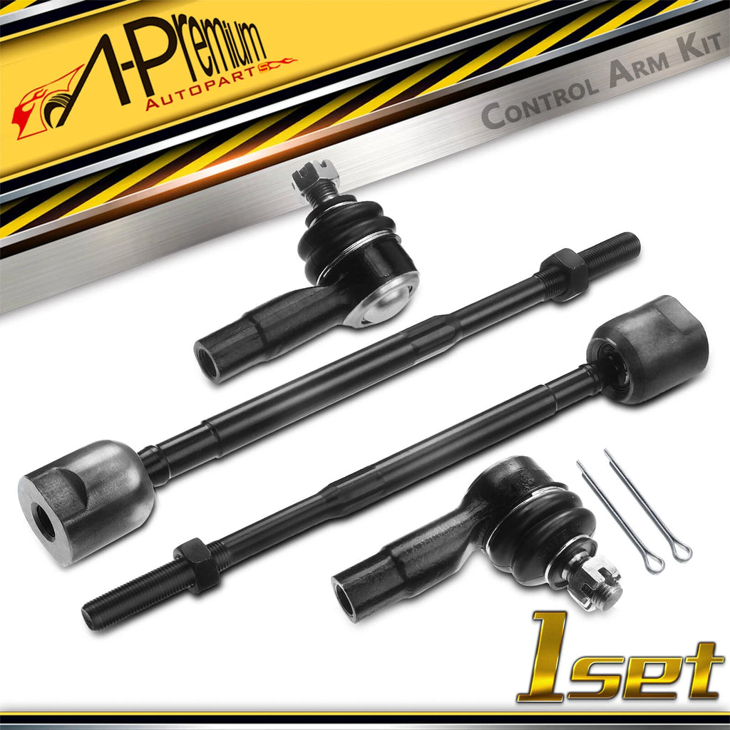 Set of 4 Inner & Outer Tie Rods for Chevy Sprint (1989–1991)
