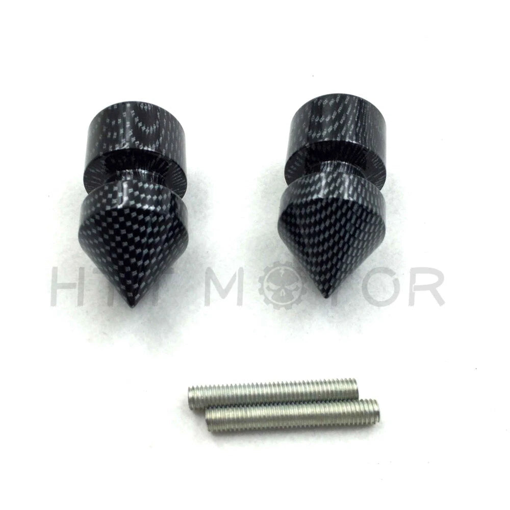 Carbon Spike Swingarm Spools 6mm for Yamaha VMAX / YZF-R6 (1998–2013)