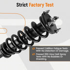 Set of 2 Front Struts w/ Spring Assembly for Toyota Sequoia (2008–2022)