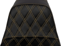 SADDLEMEN Pro Series SDC Performance Seat for Motorcycle (Carbon Fiber, Lumbar)