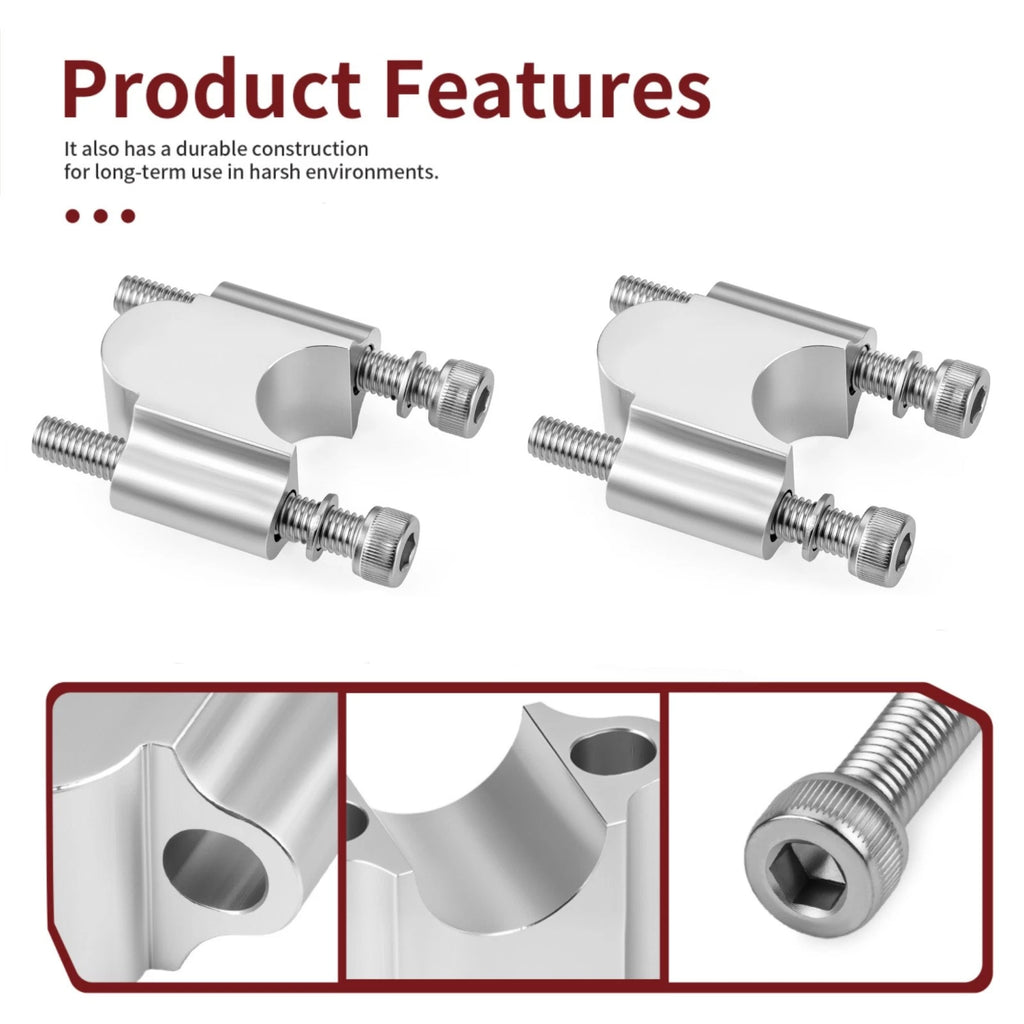 30mm Height Bar Risers Kit for Honda Yamaha Suzuki (7/8" Handlebar)