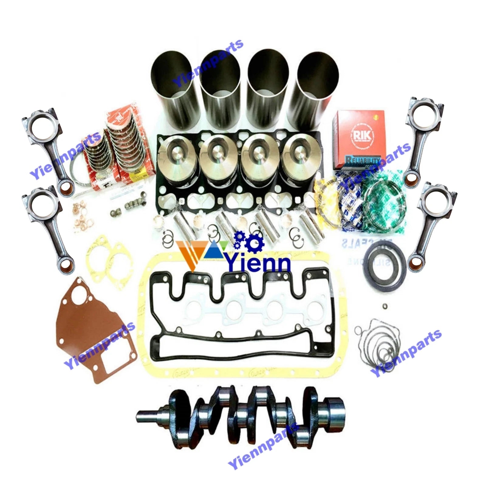 4LE2 Crankshaft Rod Overhaul Rebuild Kit for Isuzu CX75 CX80