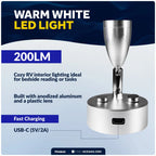 LED Reading Light with Touch Dimmer for RV (12V)
