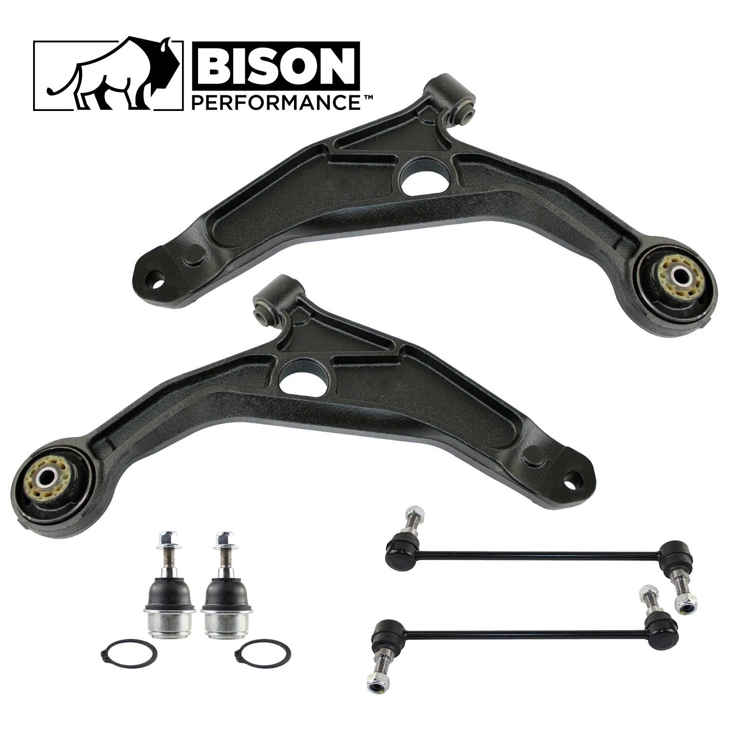 6pc Front Control Arm Sway Bar Link Ball Joint Kit for Dodge Journey (2009–2020)