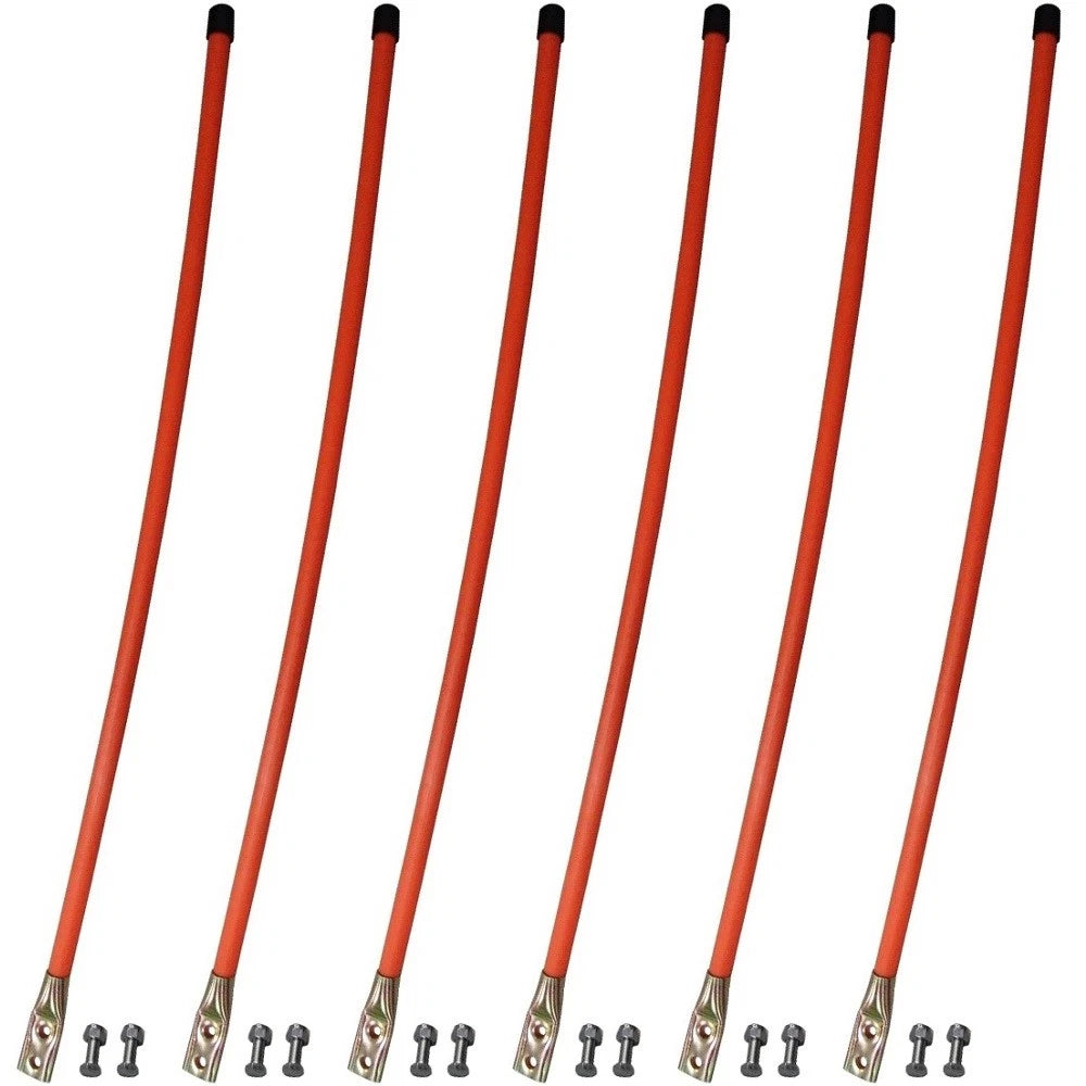 3X 36" Orange Blade Markers for SnowDogg (Replaces 2036)