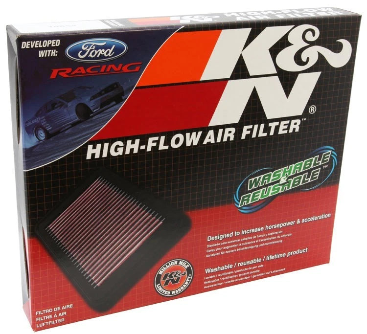 K&N 33-2431 Air Filter for Ford Mustang 3.7 V6 4.6 5.0 V8 (2010–2014)