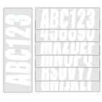 Set of 4 Custom Boat Registration Numbers Decal Stickers A-Z 0-9