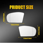 Set of 2 Heated Mirror Glass for Mercedes E-Class W211 E320 E350 (2003–2006)