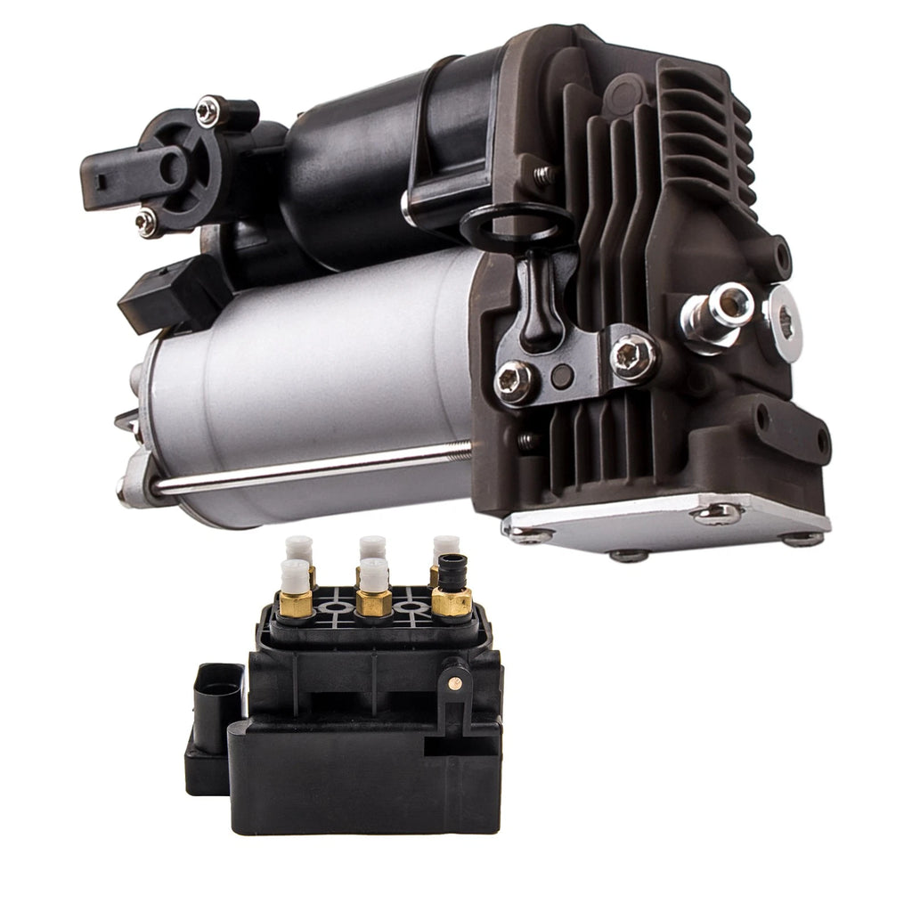 Air Compressor Pump + Valve Block for Mercedes GL450 GL550 (2007–2012)