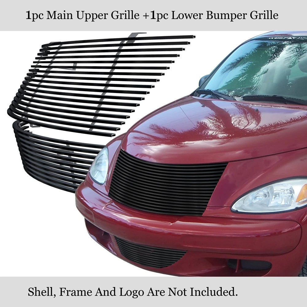 Stainless Black Billet Grille for Chrysler PT Cruiser (2000-2005)